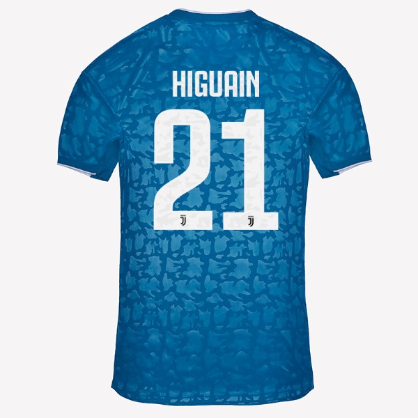 Camiseta Juventus NO.21 Higuain Tercera equipo 2019-20 Azul